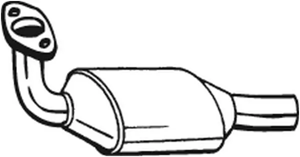 1717J1 Peugeot/Citroen Silenciador, parte dianteira