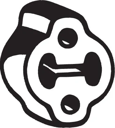 Compre Coxim de fixação do silenciador KIA Rio 2