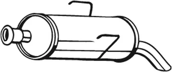 Silenciador, parte traseira para Ford Fiesta Mk3 GFJ