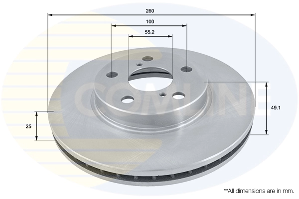 Disco do freio dianteiro para Toyota Avensis T22