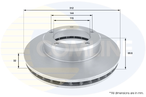 Disco do freio dianteiro para Toyota Land Cruiser J10