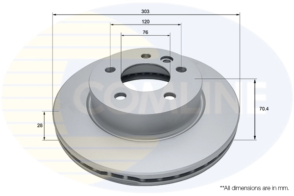 Disco do freio dianteiro para Volkswagen Crafter SZ, SZB, SZC, SZD, SZH, SZI, SZO, SZP