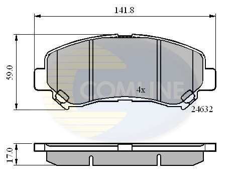 Sapatas do freio dianteiras de disco para Nissan X-Trail T31