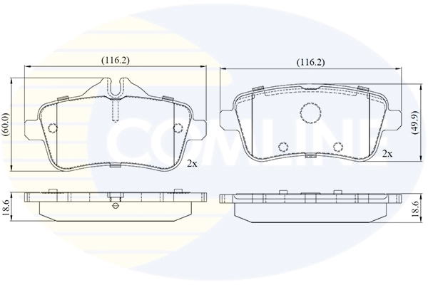 para Mercedes ML/GLE  (W166)