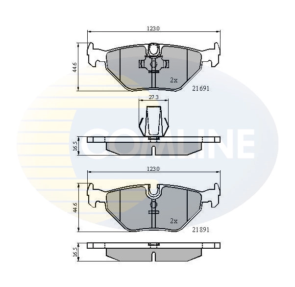 Sapatas do freio traseiras de disco para BMW 5 E39