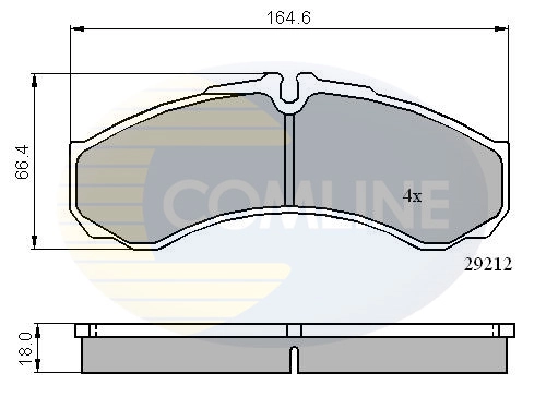 Sapatas do freio dianteiras de disco para Iveco Daily 
