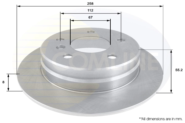 Disco do freio traseiro para Mercedes A W168