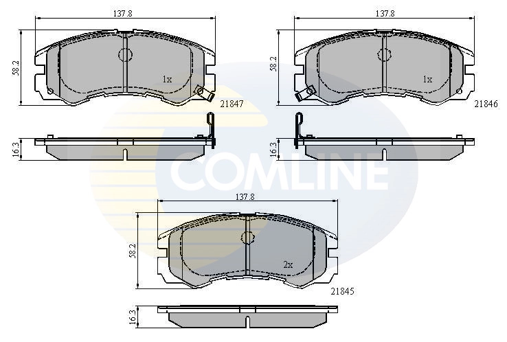 Sapatas do freio dianteiras de disco para Isuzu Trooper 
