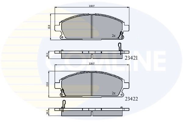 Sapatas do freio dianteiras de disco para Nissan X-Trail T30
