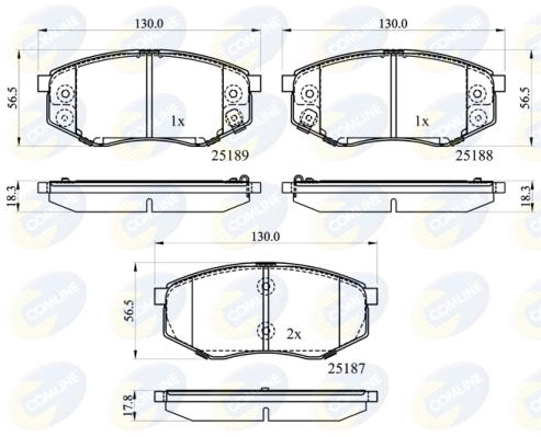 Sapatas do freio dianteiras de disco para Hyundai Sonata YF