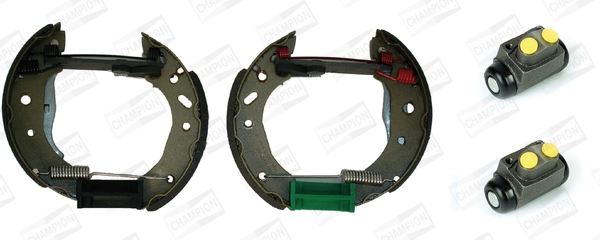 Sapatas do freio traseiras de tambor, montadas com cilindros, kit para Ford Escort ANL