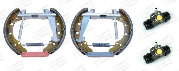 Sapatas do freio traseiras de tambor, montadas com cilindros, kit para Volkswagen Passat B2 32B