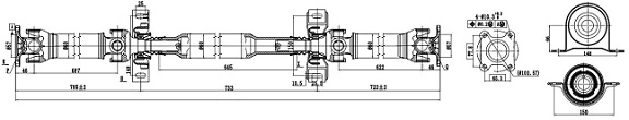 Junta universal traseira montada Mercedes A639410300687 preço, a partir de 470,66 USD