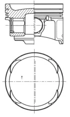 41729600 Kolbenschmidt Pistão do kit para 1 cilindro, STD
