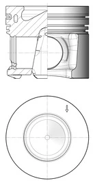 41269610 Kolbenschmidt Pistão do kit para 1 cilindro, 1ª reparação ( + 0,25)