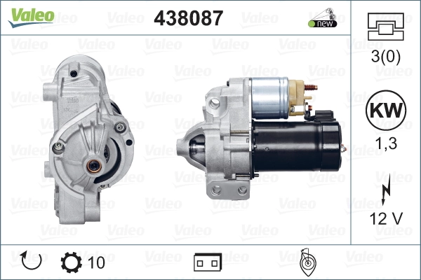 Motor de arranco 438087 VALEO