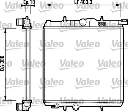 Radiador de esfriamento de motor Magneti Marelli BM874
