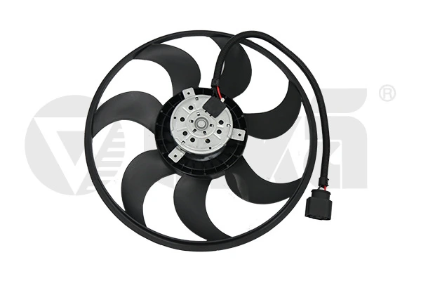  Ventilador elétrico de esfriamento montado (motor + roda de aletas) Volkswagen Multivan T5 monovolume (7HM, 7HN, 7HF, 7EF, 7EM, 7EN) (2003 - 2016) T5