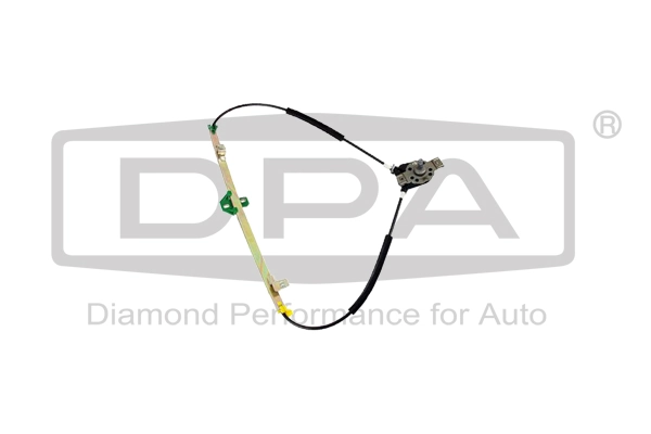  Mecanismo de acionamento de vidro da porta dianteira direita Volkswagen Polo II hatchback (86C) (1981 - 1994) II