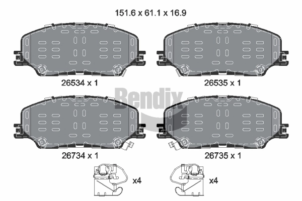 Compre 8975546600 Isuzu Sapatas do freio dianteiras de disco