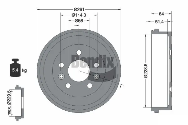 BDM1155 Jurid/Bendix