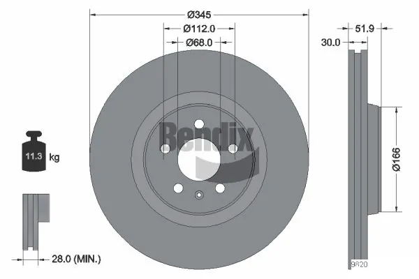 BDS1335HC Jurid/Bendix