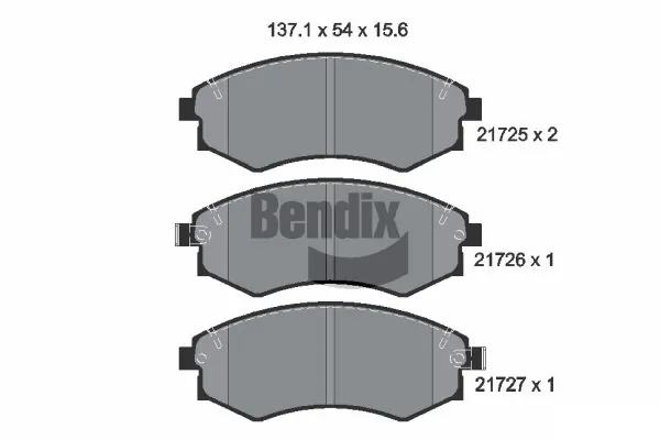Sapatas do freio dianteiras de disco 4813008152 Hyundai/Kia