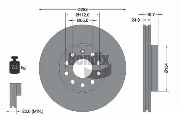 BDS1015HC Jurid/Bendix