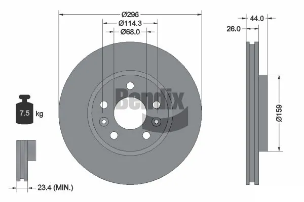 Disco do freio dianteiro para Renault CAPTUR HF