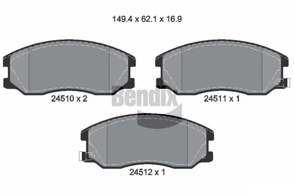 Sapatas do freio dianteiras de disco para Chevrolet Captiva C100