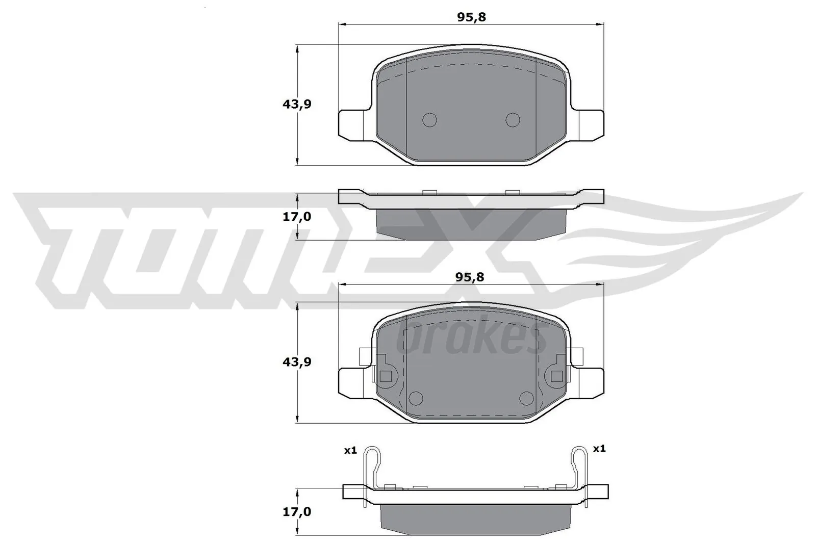 Compre 1623064080 Peugeot/Citroen Sapatas do freio traseiras de disco
