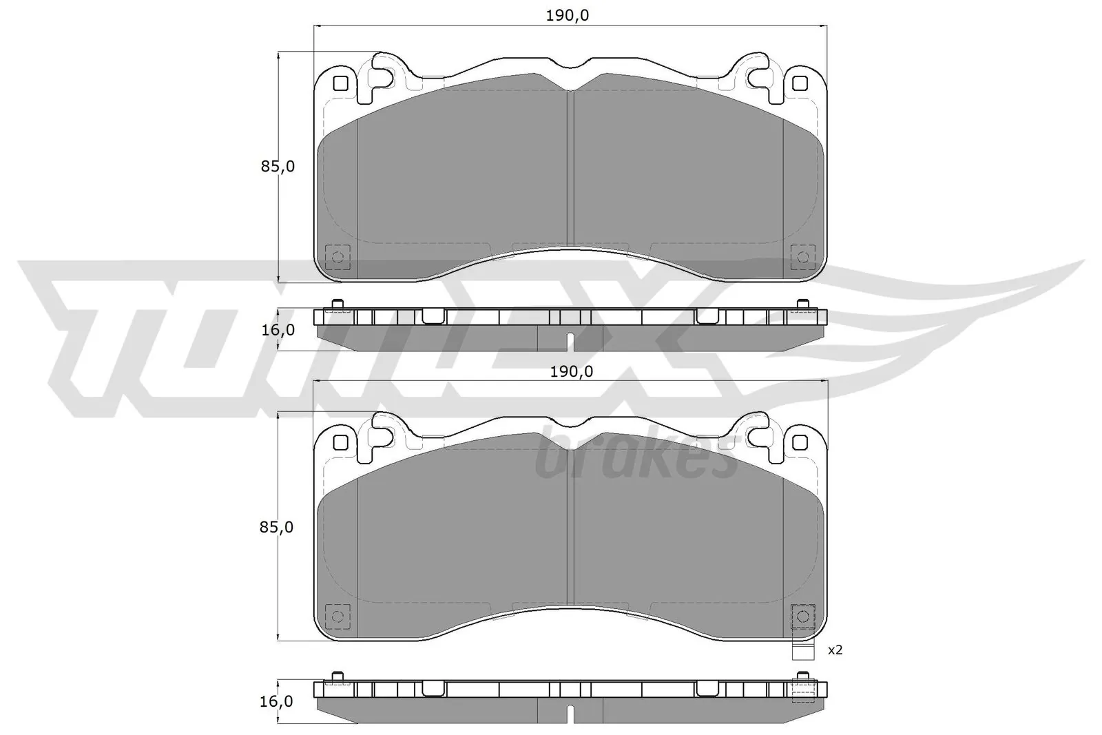 Sapatas do freio dianteiras de disco Ford 2569623 preço, a partir de 69,11 USD