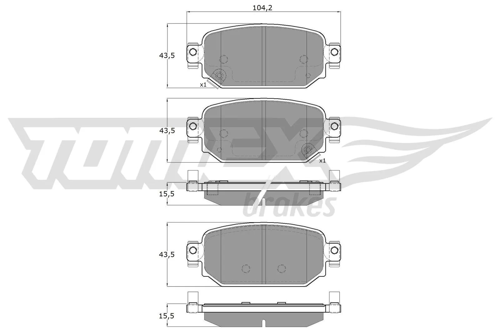 Compre DHYG2643Z Mazda Sapatas do freio traseiras de disco