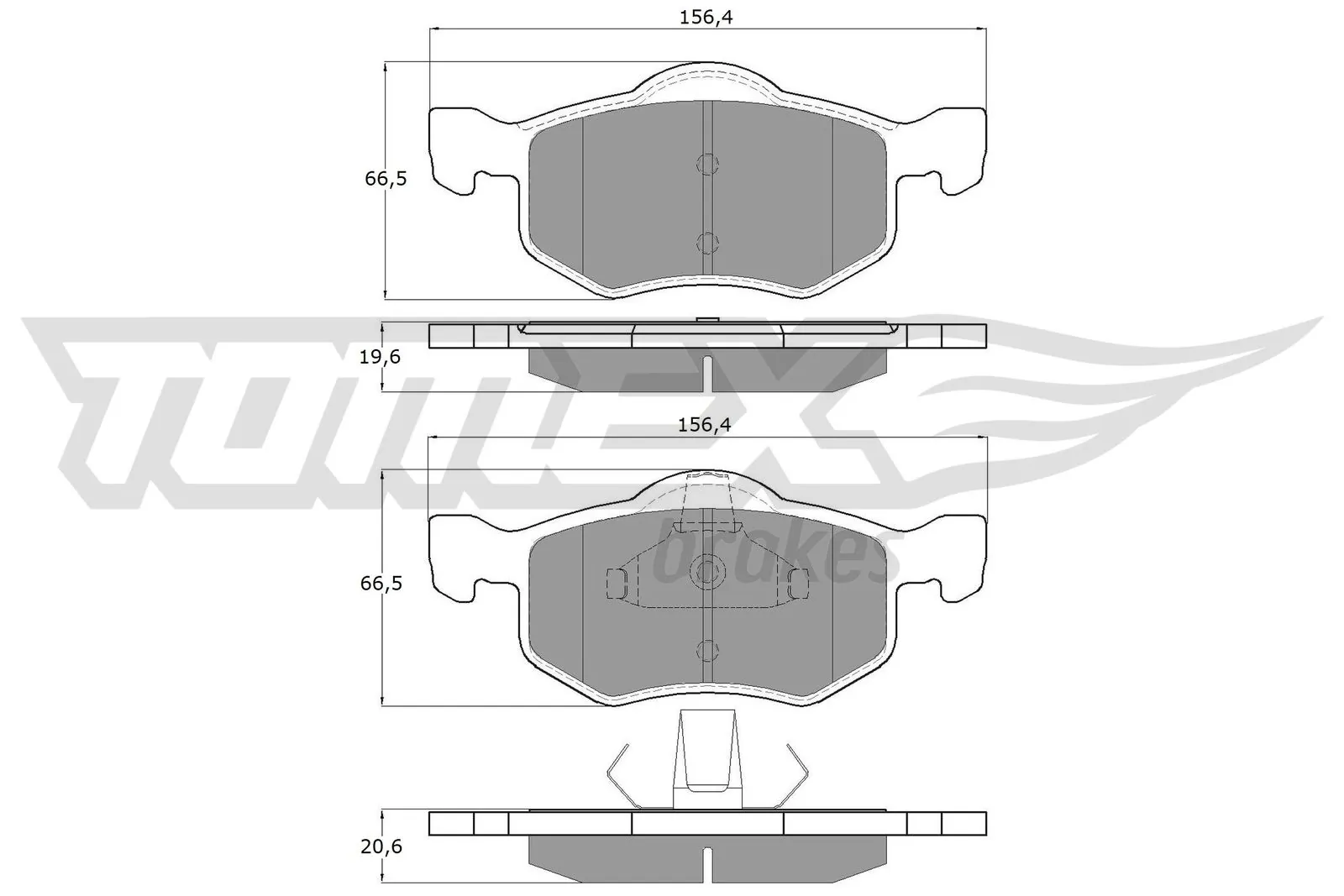 Compre Sapatas do freio dianteiras de disco Ford Maverick 2