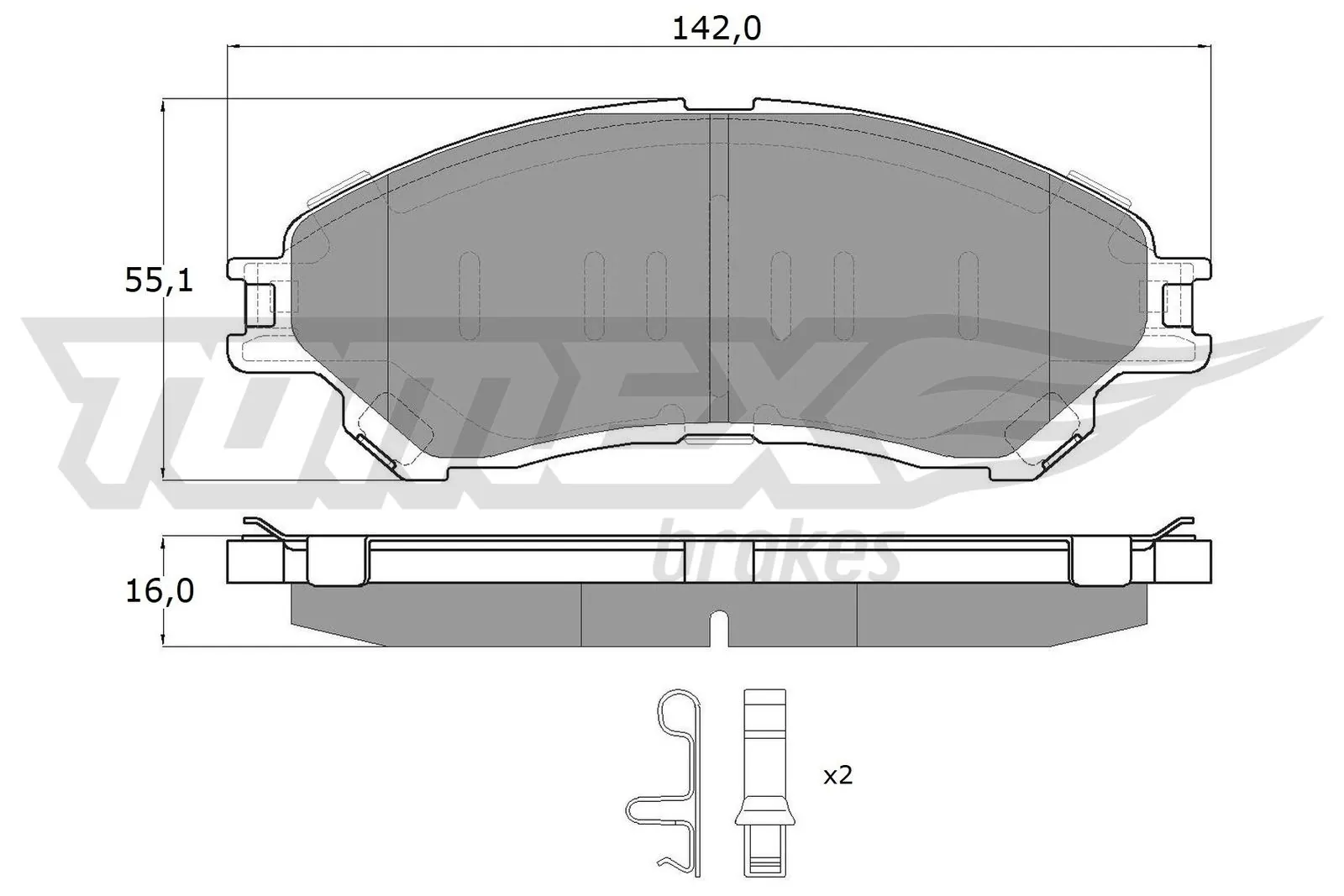 Sapatas do freio dianteiras de disco Suzuki Vitara  LY