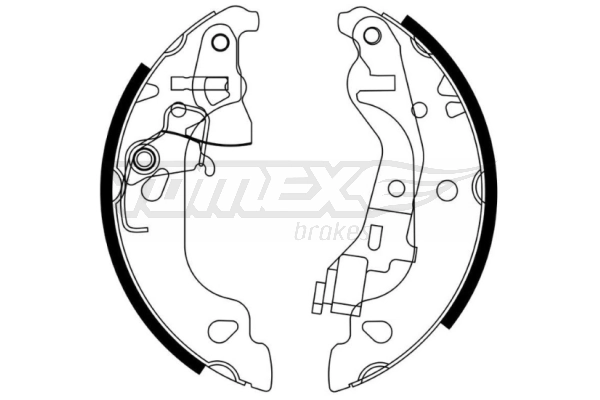 Sapatas do freio traseiras de tambor Fiat/Alfa/Lancia 0077362295