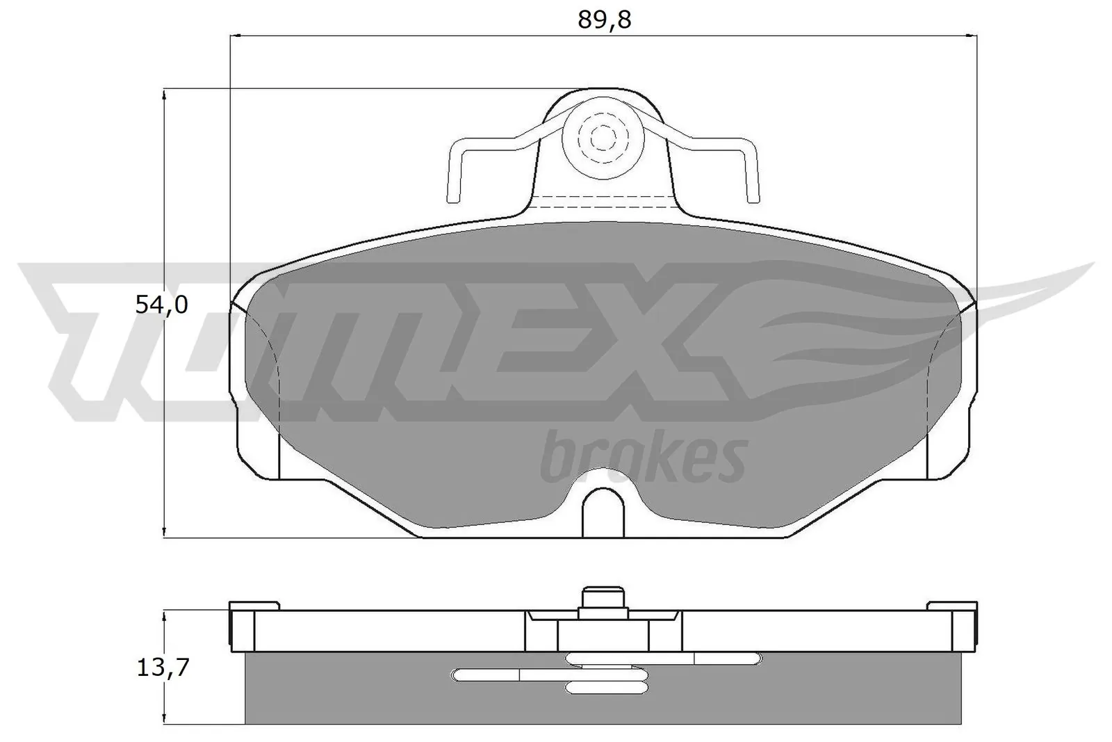 Sapatas do freio traseiras de disco para Ford Sierra II BNG