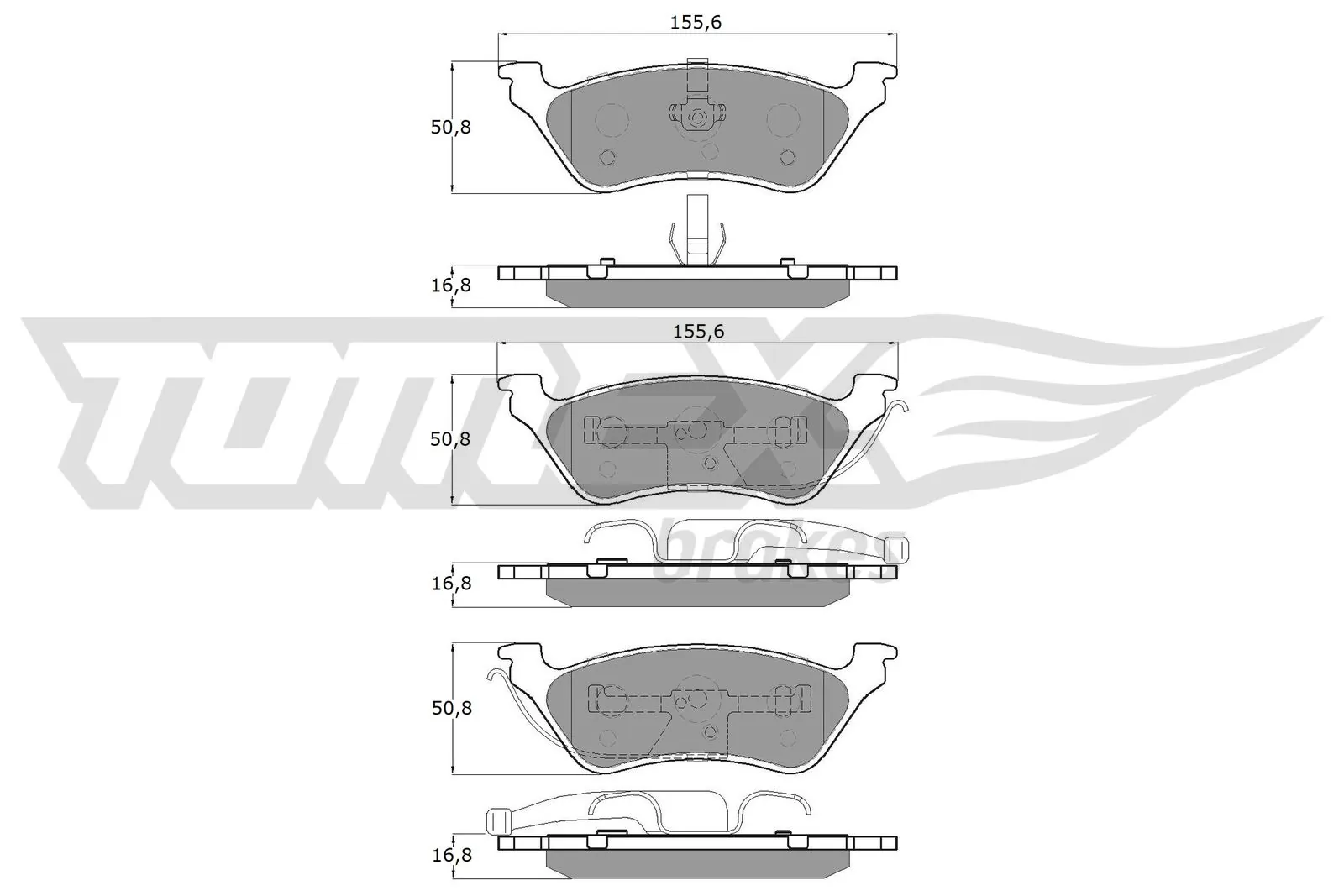 Compre Sapatas do freio traseiras de disco Chrysler Voyager 