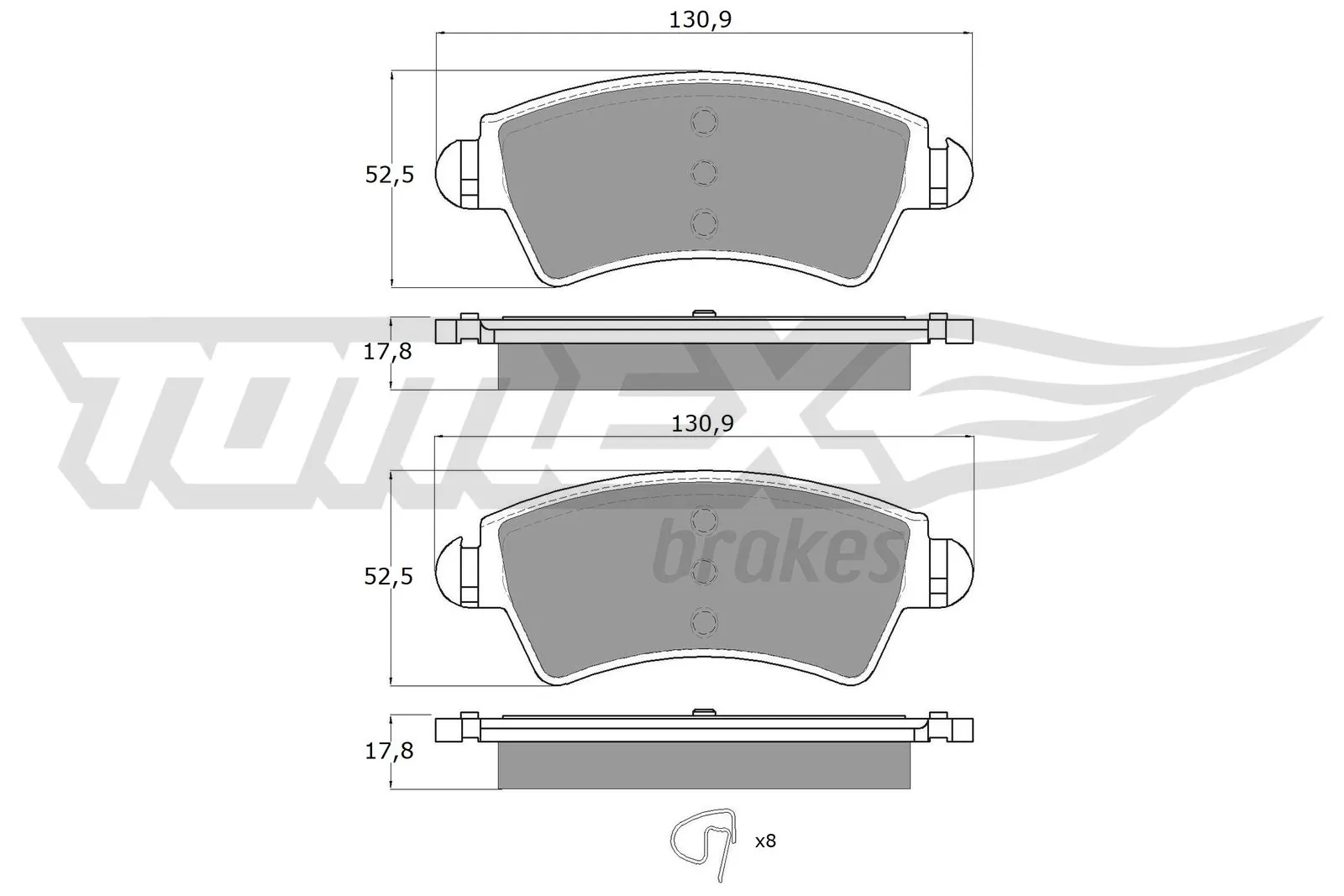 DP61044 Brembo Sapatas do freio dianteiras de disco