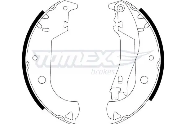68318442AA Chrysler Sapatas do freio traseiras de tambor
