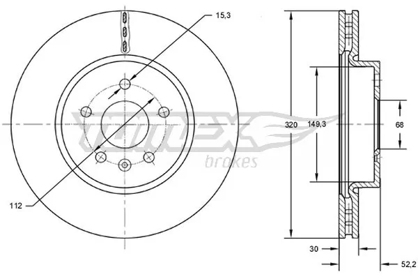  Disco do freio dianteiro Audi A4 Avant B8 carrinha (8K5) (2007 - 2015) Avant B8