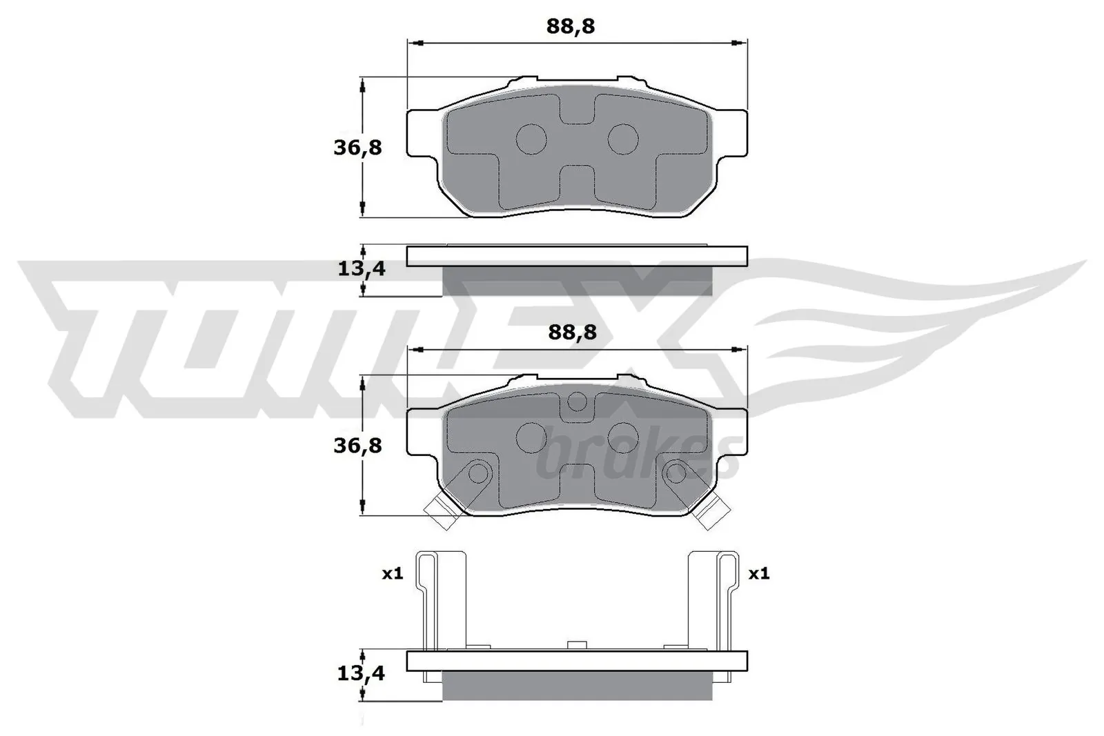 Sapatas do freio traseiras de disco Honda Civic preço, a partir de 14,67 USD