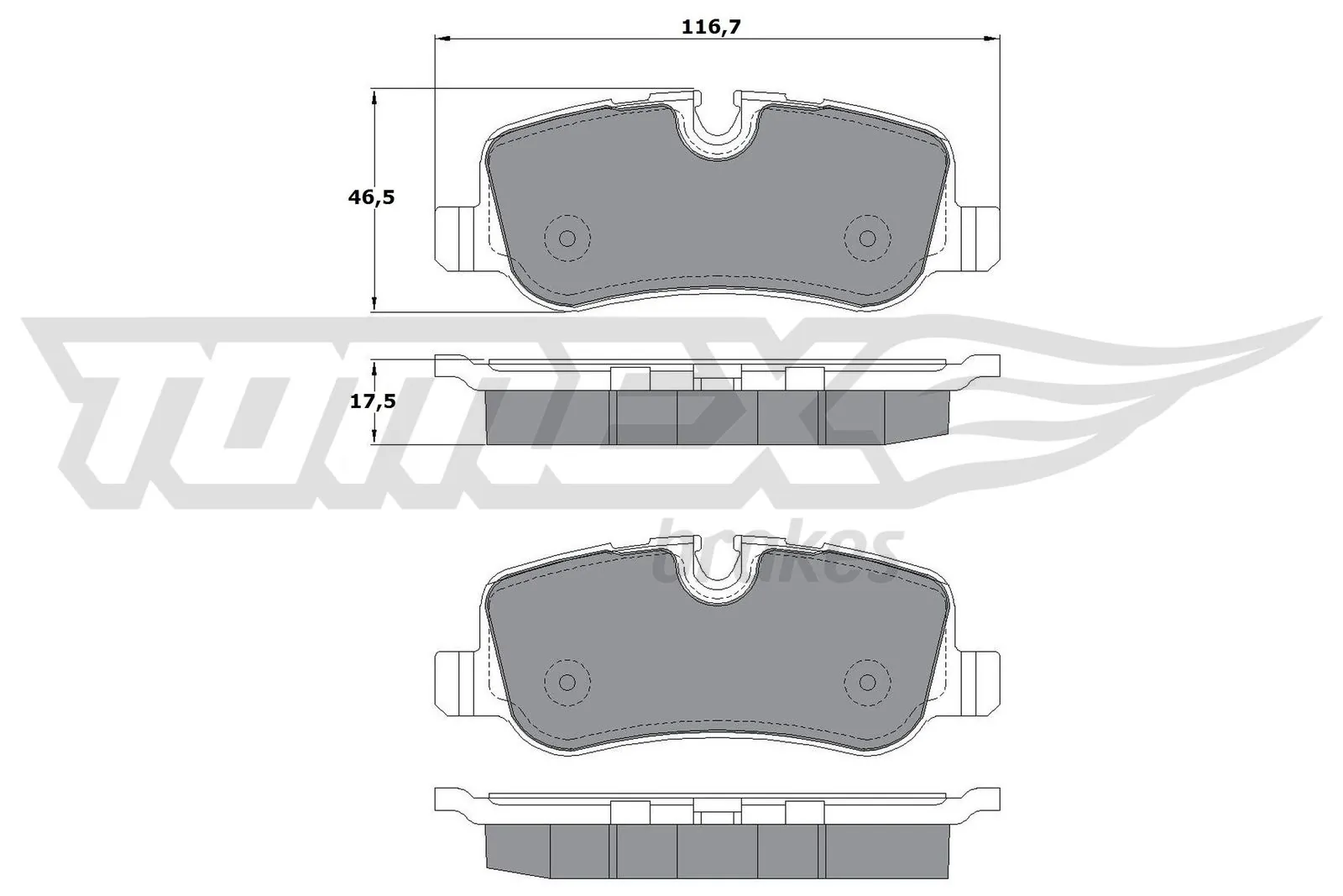 Sapatas do freio traseiras de disco para Land Rover Range Rover SPORT I L320