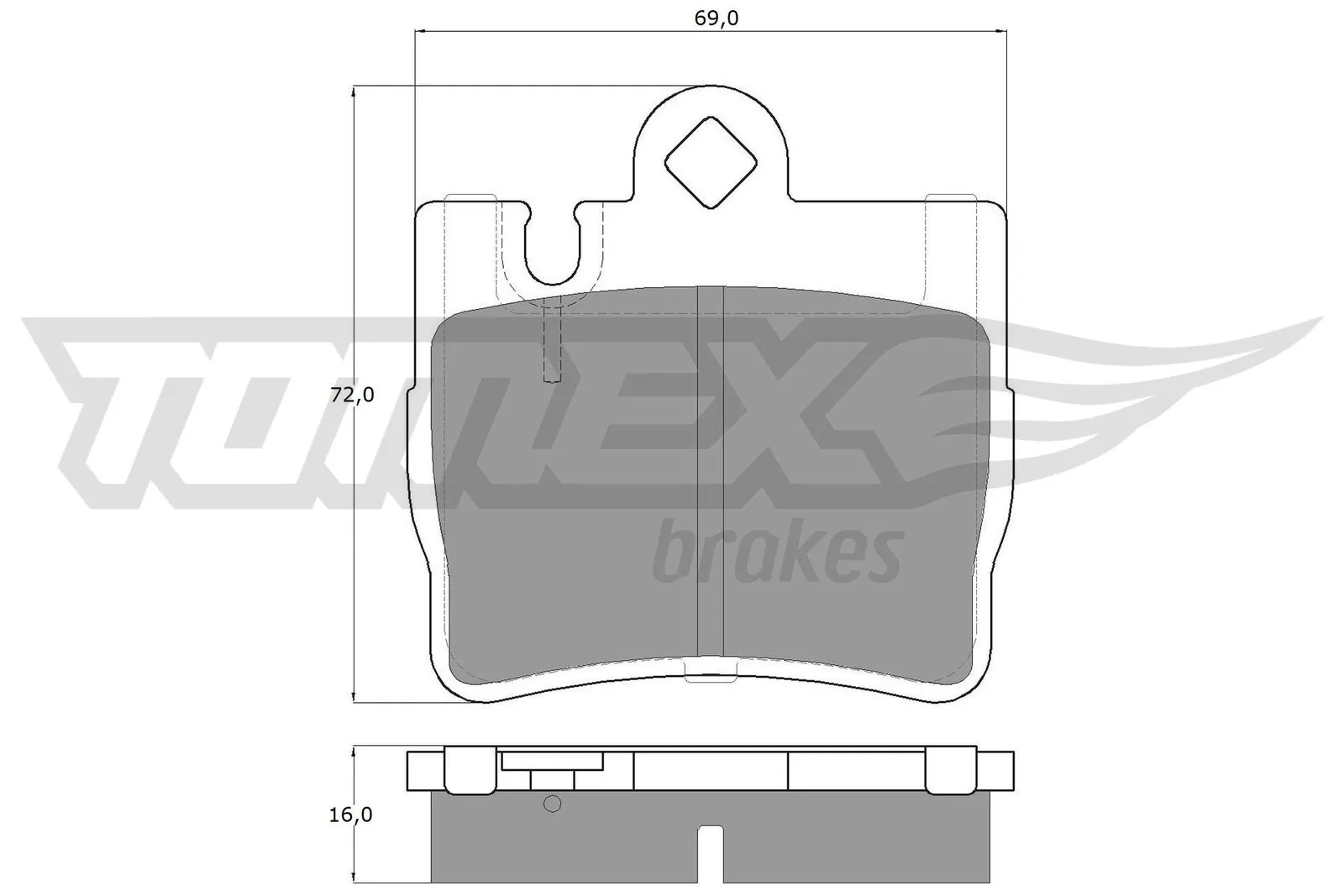 Sapatas do freio traseiras de disco MKD848 Friction Master