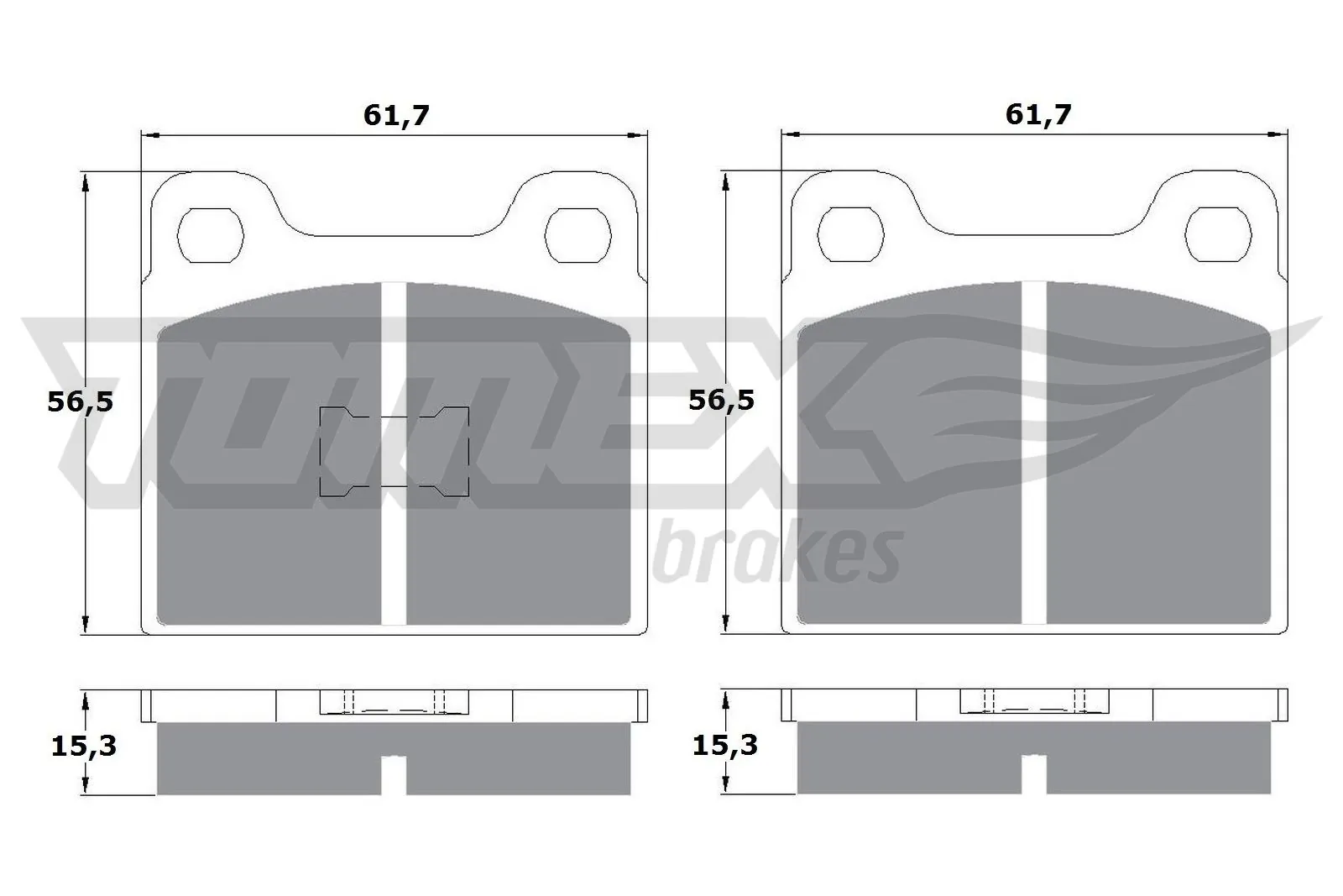  Sapatas do freio dianteiras de disco Audi 80 B1 sedan (82) (1976 - 1978) B1