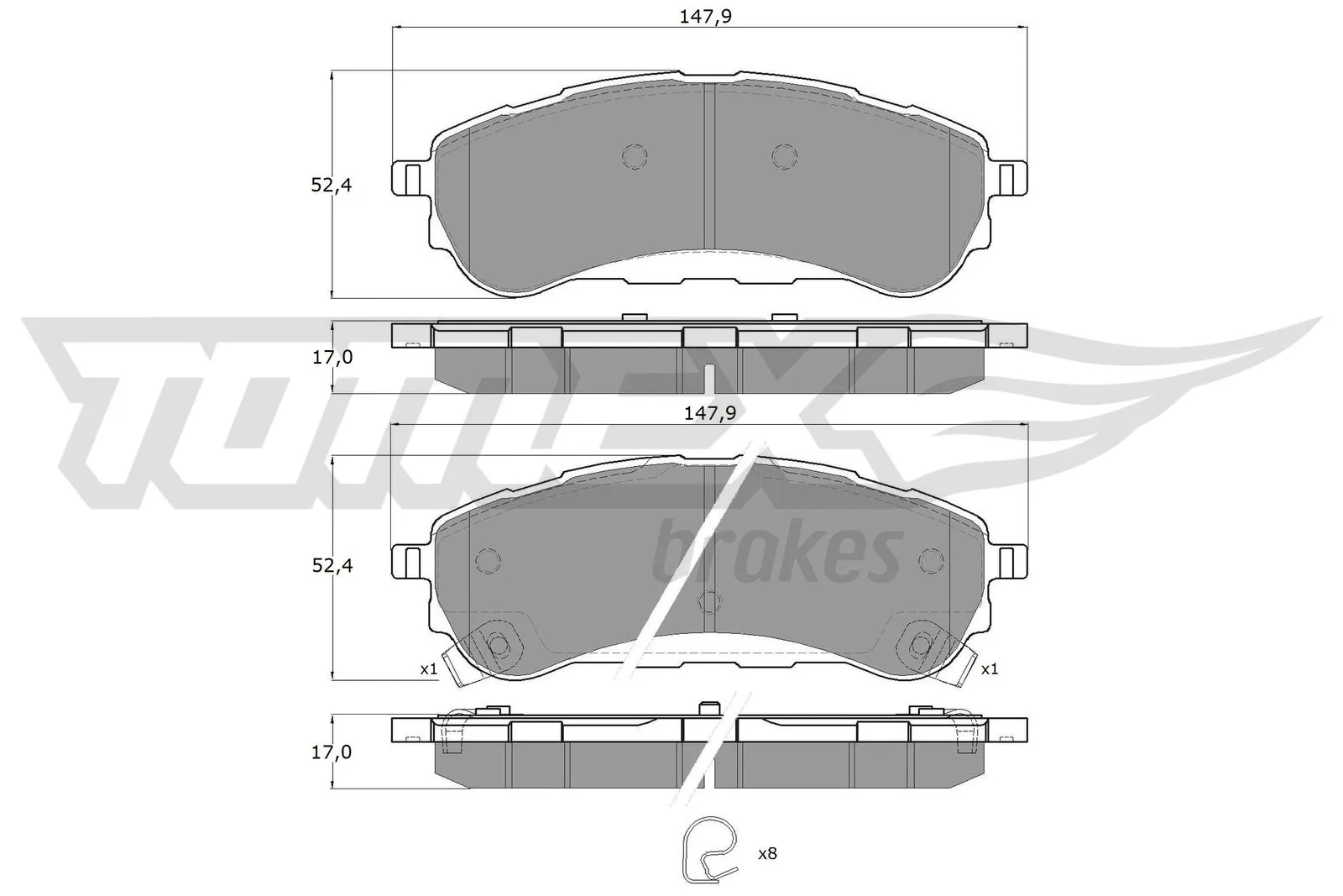 Sapatas do freio traseiras de disco Ford BRF1885 preço, a partir de 29,99 USD