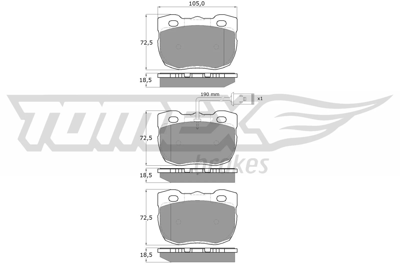 Sapatas do freio dianteiras de disco para Land Rover Discovery I LG, LJ