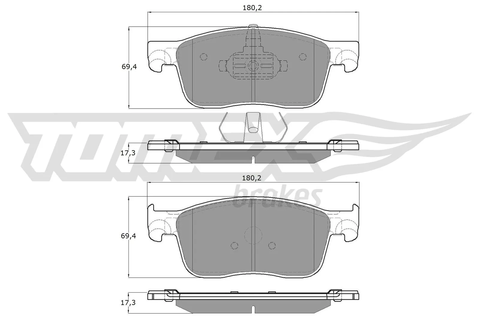 Compre 155253709 Fiat/Alfa/Lancia Sapatas do freio dianteiras de disco