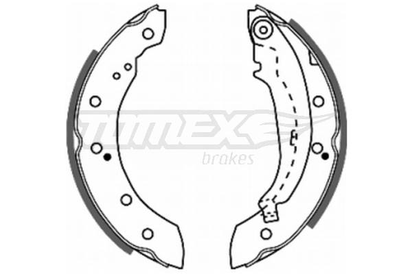 6001547630 Nissan/Infiniti Sapatas do freio traseiras de tambor