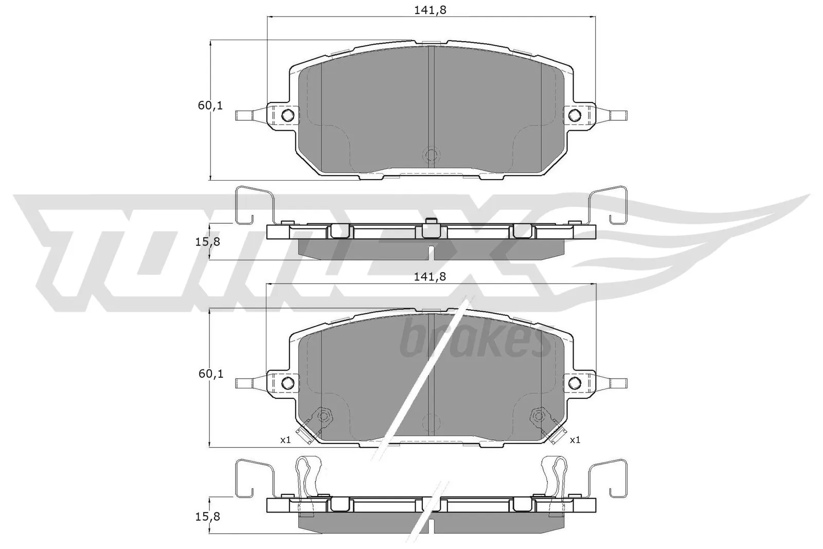 Sapatas do freio dianteiras de disco Mazda L2Y626248 preço, a partir de 54,64 USD